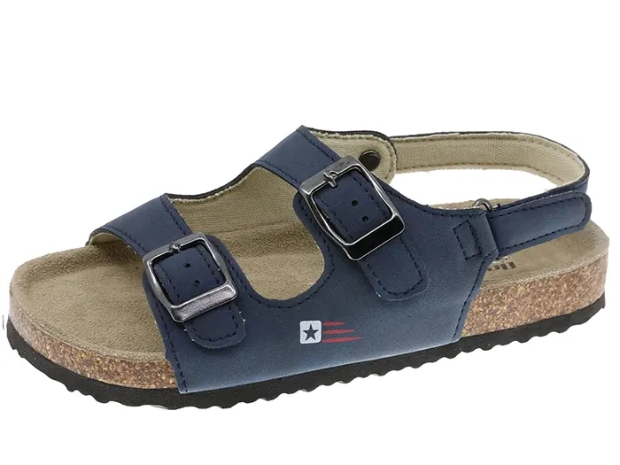 Sandales bio junior Beppi – Bleu marine 🇵🇹